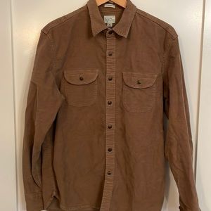 J Crew Classic Fit Corduroy Overshirt  Sz M